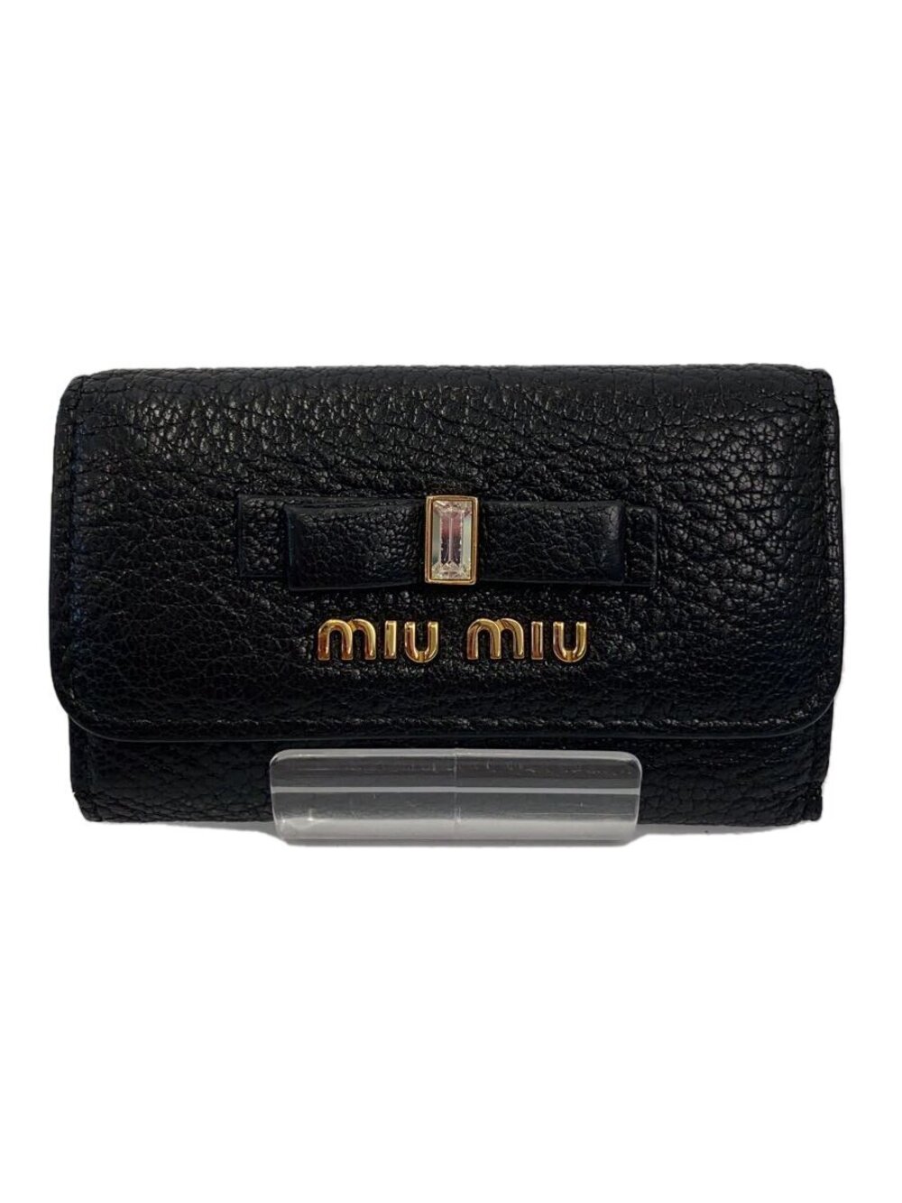 Miu Miu Key Case Wallet Black